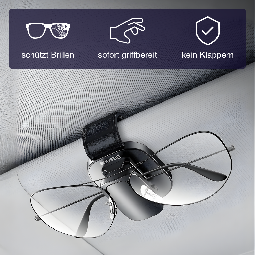 Auto-Brillenhalter für die Sonnenblende – Ordnung, Schutz & schneller Zugriff