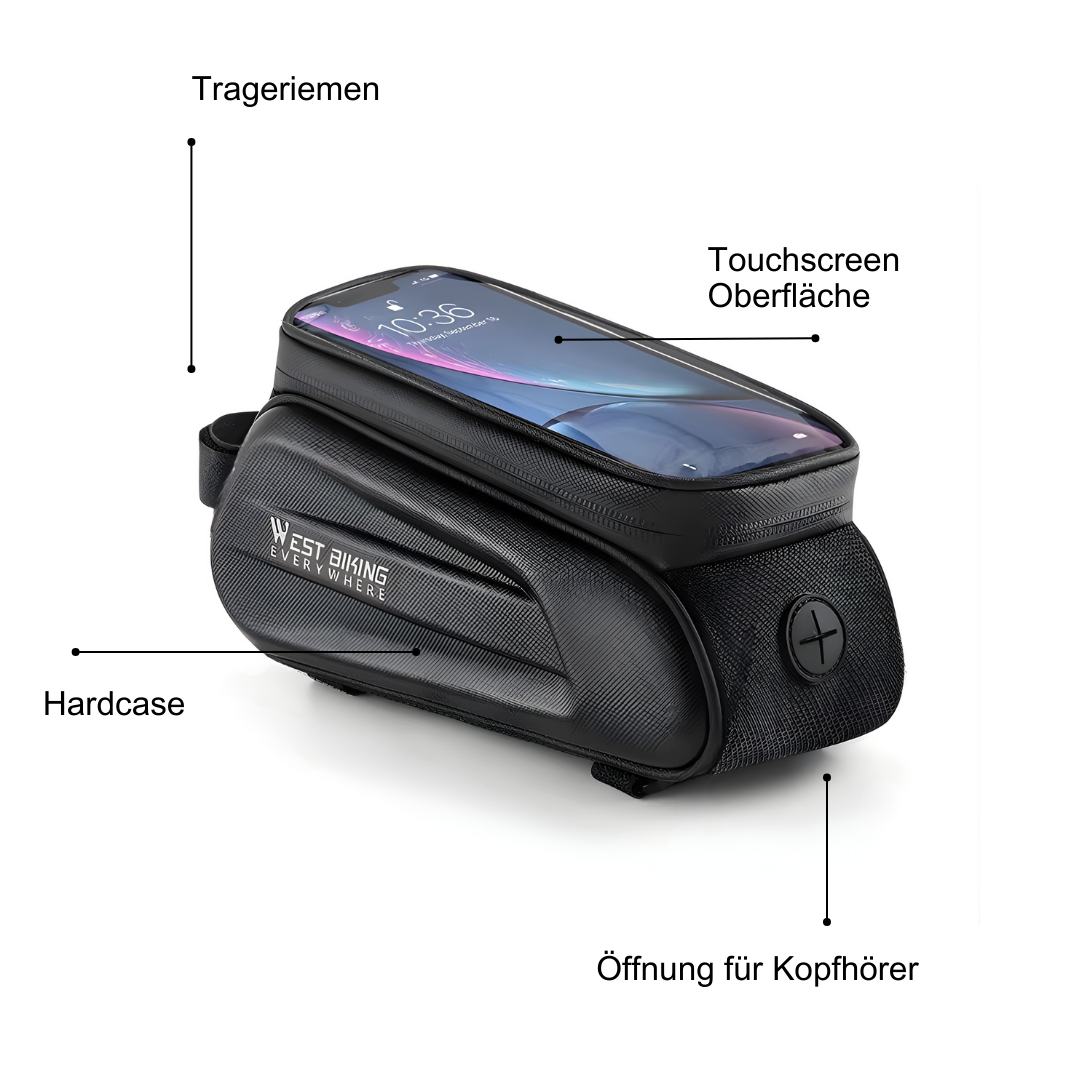 WEST BIKING Fahrrad-Rahmentasche mit Touchscreen – Sicher verstaut & alles im Blick